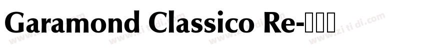 Garamond Classico Re字体转换 Garamond Classico Re字体转换